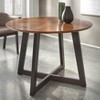 Jonas Round Dining Table Light Walnut/Black - Buylateral: Mid-Century, Sunburst Design, Seats 4 - 2 of 4