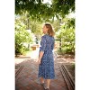 WEST K Womens Hadley Three Quarter Sleeve Full Wrap Dress - 3 of 4