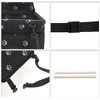 Unique Bargains Foot Prints Pet Car Seat Cover 15.75"x12.6"x9.84" Black 1 Pc - 3 of 4