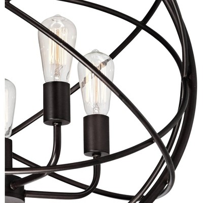 Ellery Bronze Orb 5-Light LED Chandelier