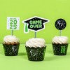 Big Dot of Happiness Game Over - Cupcake Decoration - Video Game Graduation Party Cupcake Wrappers and Treat Picks Kit - Set of 24 - 2 of 4