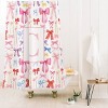 Deny Designs April Lane Art Bows Monogram Shower Curtain - 2 of 3
