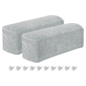 Unique Bargains Chenille Non Slip Scratch Resistant Soft Armchair Slipcovers with Twist Pins - 1 of 4