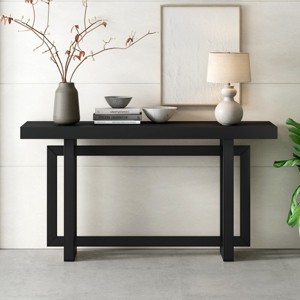 Contemporary Console Table With Wood Top, Extra Long Entryway Table, Modern Sofa Table-Cuddlewood - 1 of 4