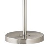 360 Lighting Modern Floor Lamp Swing Arm 60.5" Tall Brushed Nickel Natural Linen Drum Shade for Living Room Reading Bedroom Office - 3 of 4