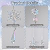 Angel Sar 21 Piece Crystal Snowflake Ornament Set, Shatterproof Acrylic Christmas Tree Decoration, Sparkling Hanging Ornaments for Home Festival Party - 4 of 4
