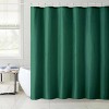 Home Mart Goods Hunter Green Vinyl Shower Curtain Liner Waterproof - 70" x 72" - 2 of 3