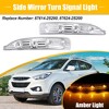 Unique Bargains Car Front Left Right Side Mirror Turn Signal LED Lights 87614-2S200 87624-2S200 for Hyundai Tucson 2010-2013 1 Pair - 2 of 4