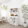 NicBex 67.72 Inch Tall Kitchen Pantry Storage Cabinet with 2 Drawers and 1 Tilt Out Trash Cabinet for Bathroom,Kitchen,White - 2 of 4
