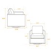 30.7" Chenille Swivel Accent Chair with Thick Cushion and 360° Base for Living Room or Bedroom-Cuddlewood - 4 of 4