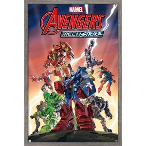 Trends International Marvel Avengers: Mechstrike - Group Framed Wall Poster Prints - 1 of 4