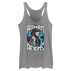 Womens WWE Roman Reigns Poster Racerback Tank - 1 of 4