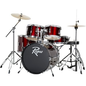 Rogue 5-Piece Complete Drum Set Level 2 Wine Red 190839823236 - 1 of 4