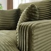 Corduroy Modern Chaise Chair with High-Density Foam and Pocket Spring - 2 of 2