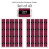 Big Dot of Happiness 2025 Maroon Graduation Party - Mini Candy Bar Wrapper Stickers - Small Favors - 40 Count - 3 of 4