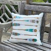 RightSide Designs Lake Oars Indoor/Outdoor Throw Pillow - 3 of 4