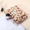 Unique Bargains Women's Floral Zipper Flower Makeup Bags and Organizers 1 Pc - 3 of 4