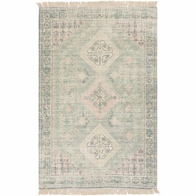 Hauteloom Foraker Sage Green Cotton Rug