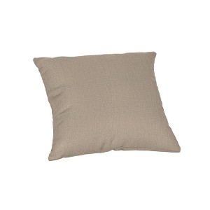 Casual Cushion Solid Sunbrella Fabric 1-Piece Indoor/Outdoor Square Throw Pillow - 1 of 4