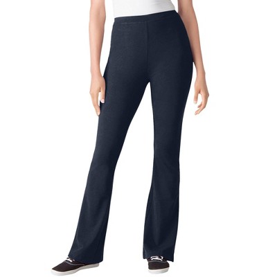 Woman Within Plus Size Petite Stretch Cotton Bootcut Pant