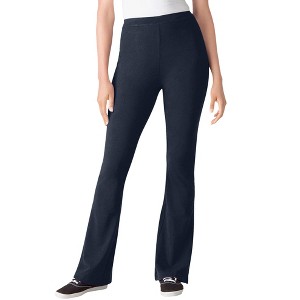 Woman Within Plus Size Stretch Cotton Bootcut Pant - 1 of 4