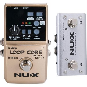 NUX Loop Core Deluxe Bundle Looping Guitar Pedal with NMP-2 Dual Footswich for Easy Transitions - 1 of 4