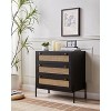 Rattan Storage Cabinet with 3 Large Drawers - 3 of 4