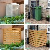 DoCred Air Conditioner Fence – Outdoor Privacy Screen Panels in Wood, Metal, or PVC, with Planter Box Options - 3 of 4