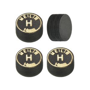 Unique Bargains Laminated Glue-on Wear-resistant Multiple Billiard Cue Tips 4 Pcs - 1 of 4