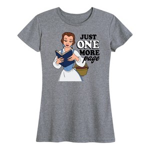 Women's - Disney Princess - Belle One More Page Short Sleeve Graphic T-Shirt - 1 of 4
