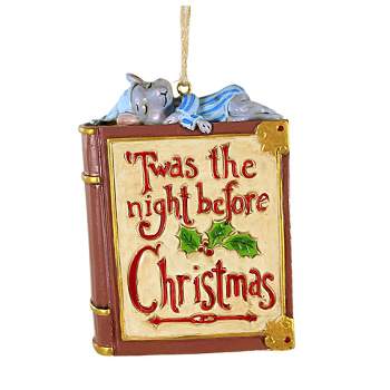 Jim Shore 3.75 In Twas The Night Before Christmas Mouse Ornament Heartwood Creek Tree Ornaments