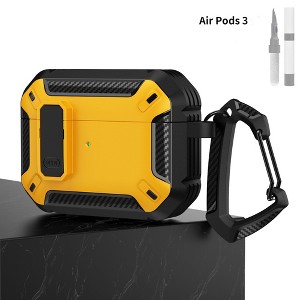 HTUTWOO AirPods Pro 3 Case, Full Drop Protector Cover with Carabiner and Cleaning Kit for Men Women - 1 of 4