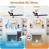 Parrot Uncle 52" Modern Carved 4-Blade Ceiling Fan with Remote,DC Motor - 3 of 4