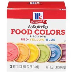 McCormick Assorted Food Coloring Kit - 3pk / 1.5oz