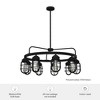 Hunter Fans 34.5" Starklake Ceiling Light Natural Iron Finish - 9 Bulb Industrial Chandelier for Modern & Farmhouse Spaces - 4 of 4