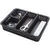 Advantus Thinkspace Plastic Weave Bins Black 5/Pack 37530 - 2 of 2