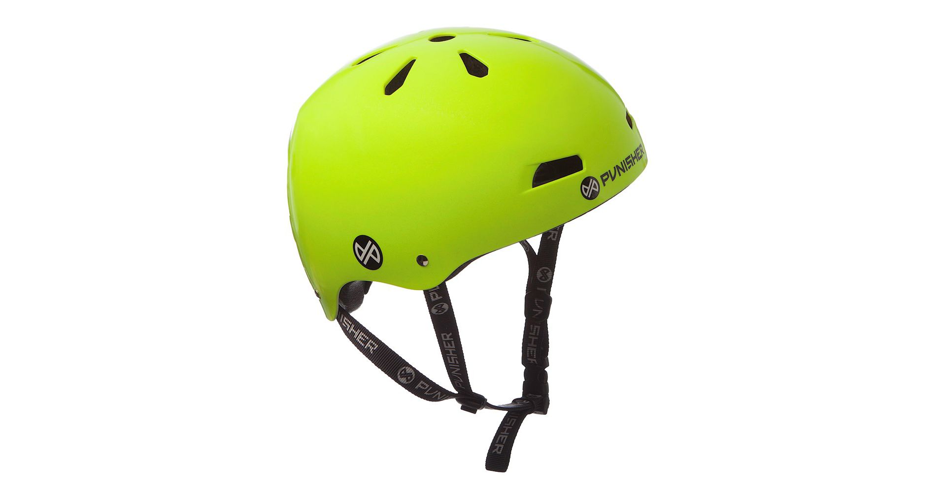 Punisher Cycling Helmet Pro 13-Vent Dual Safety Certified BMX Bike and Skateboard Helmet, Bright Neon Yellow