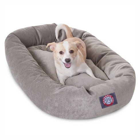 Majestic Pet Vintage Villa Collection Micro-velvet Bagel Dog Bed