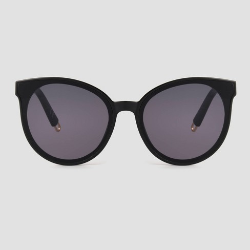 Women's Oversized Round Sunglasses - A New Day™ Black : Target