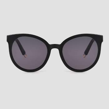 Women's Round Sunglasses - Universal Thread™ Off Black