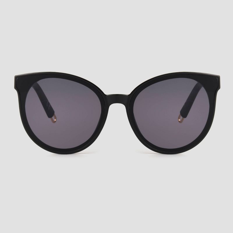 Women&#39;s Round Sunglasses - Universal Thread&#8482; Off Black, 1 of 8