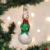 Old World Christmas 4.5 Inch Piglet On Snowball Winnie Pooh Best Friend Tree Ornaments - 3 of 3