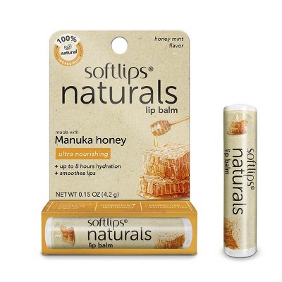 Softlips Natural with Manuka Honey Lip Balm 0.15 Oz