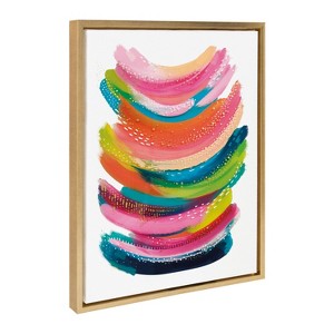 Kate and Laurel Sylvie Bright Abstract Framed Canvas by Jessi Raulet of Ettavee - 1 of 4