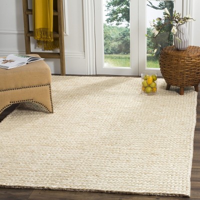 Ivory Handwoven Jute 6' x 9' Area Rug