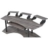 NicBex Modern Computer Desk, Music Recording Studio Desk with Three Stands and Keyboard Specific Storage Space for Living Room - 3 of 4