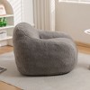 NicBex Teddy Fabric Bean Bag Chair with Memory Foam and Armrest,Giant Lazy Sofa Chair for Adults,Modern Lounge Chair for Living Room - 4 of 4