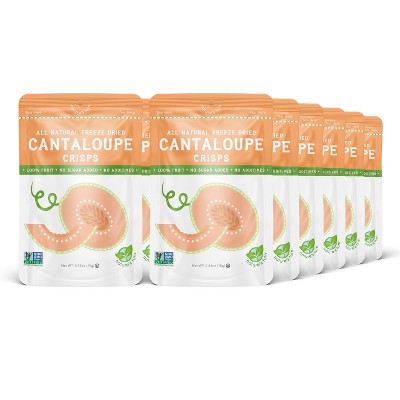 Nature's Turn Freeze-Dried Fruit Snacks - Cantaloupe Crisps -  No Sugar Added, Non GMO, Gluten Free, Nothing Artificial - 15g (.53oz) - 12-PACK