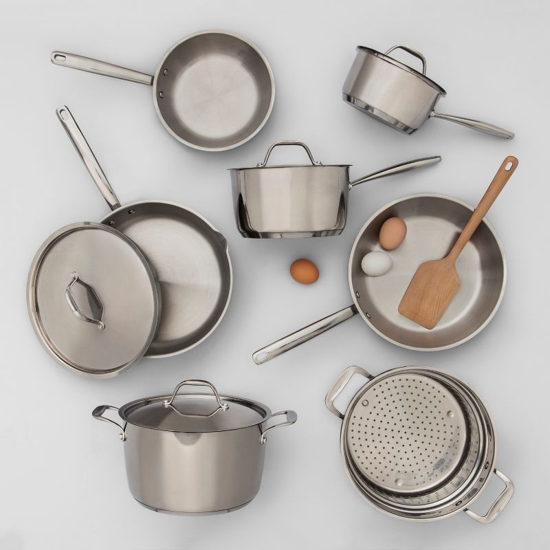 Stainless Steel Cookware Set 11pc - Made By Design&#8482;, 3 of 11