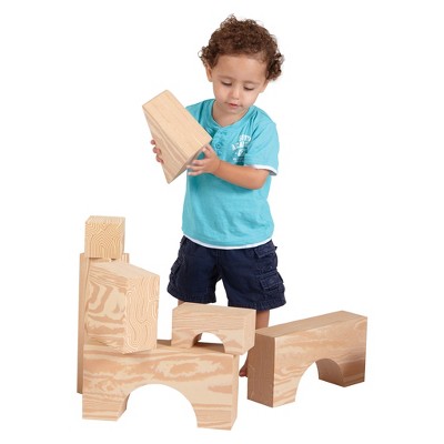edushape wood like soft blocks